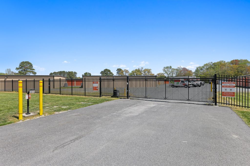 front gate at Georgetown Self Storage in Georgetown, DE